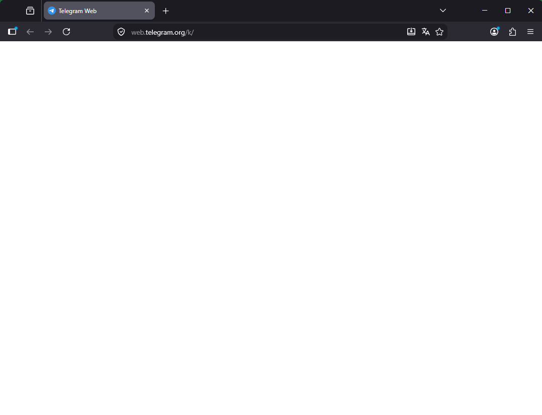 Как исправить белый экран Telegram
